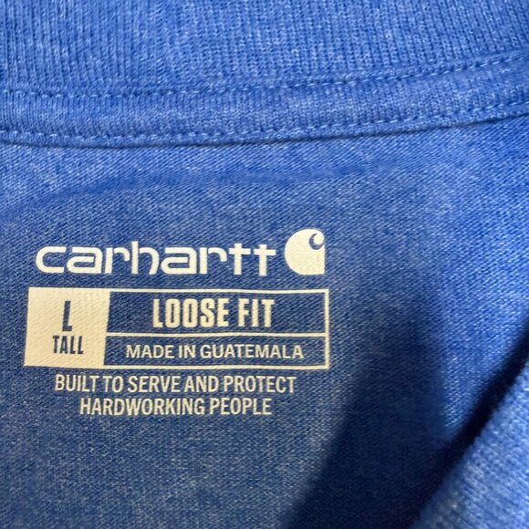 Carhartt Loose Fit Heavyweight Pocket Tee Men’s Large Tall Blue NWT - Picture 4 of 9